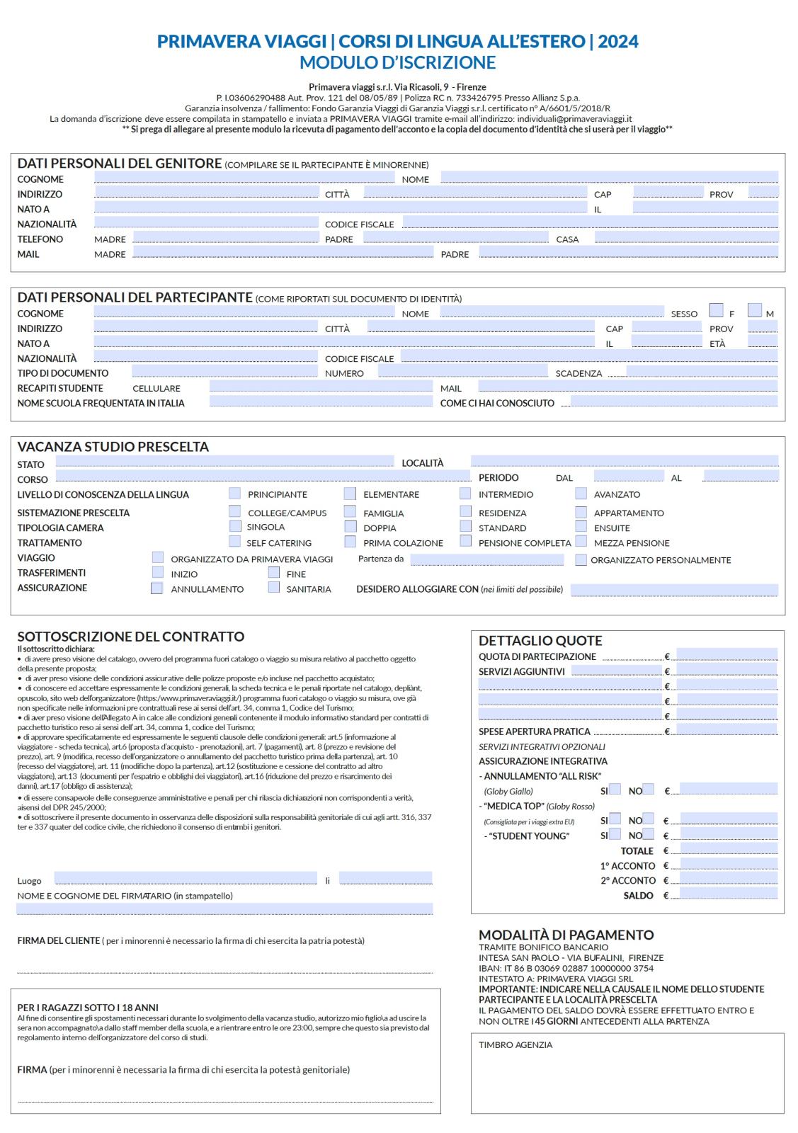 CORSI DI LINGUA ALL'ESTERO