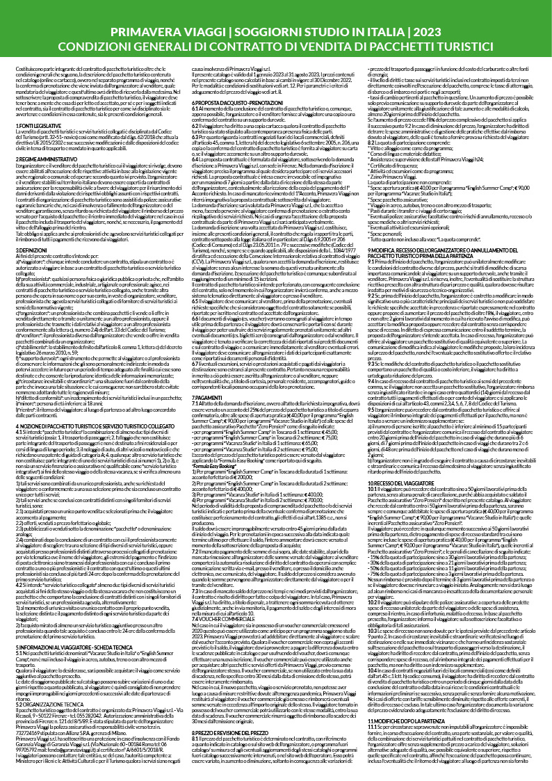 CENTRO ESTIVO IN TOSCANA